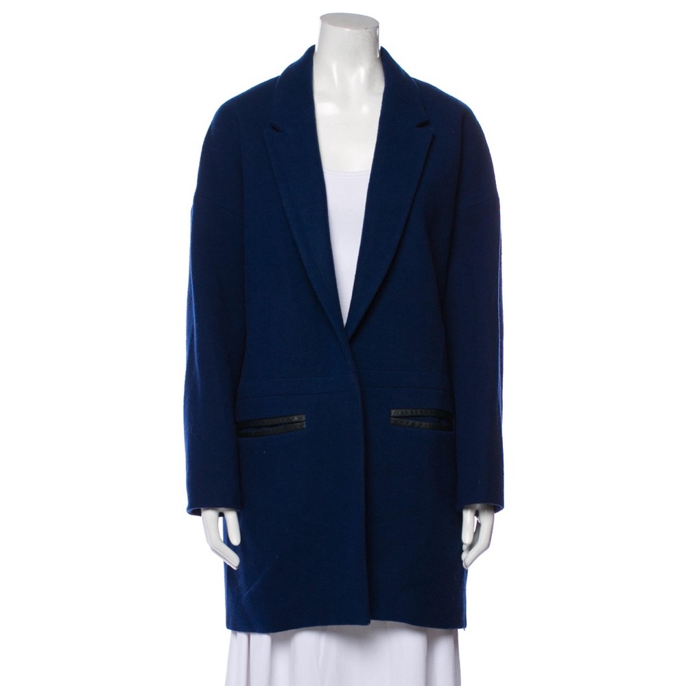 Maje Jordi Blue Navy wool coat size FR 40 / US 10